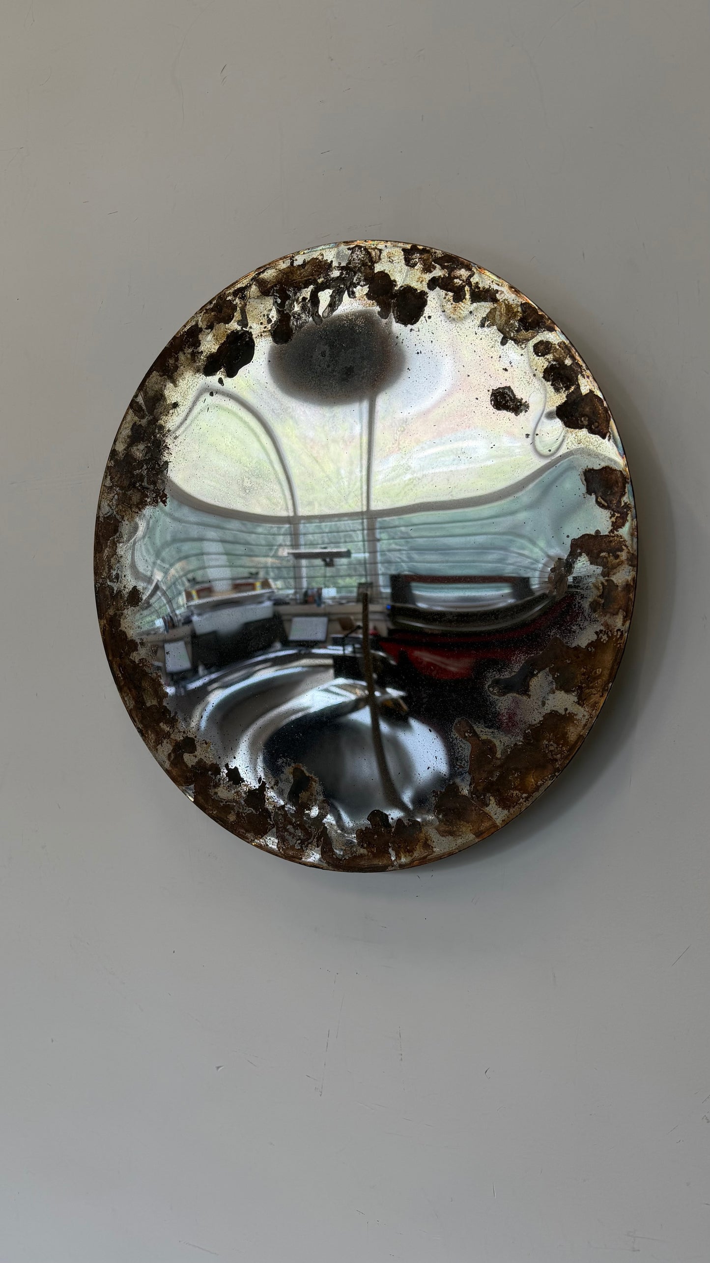 Concave Patina Mirror