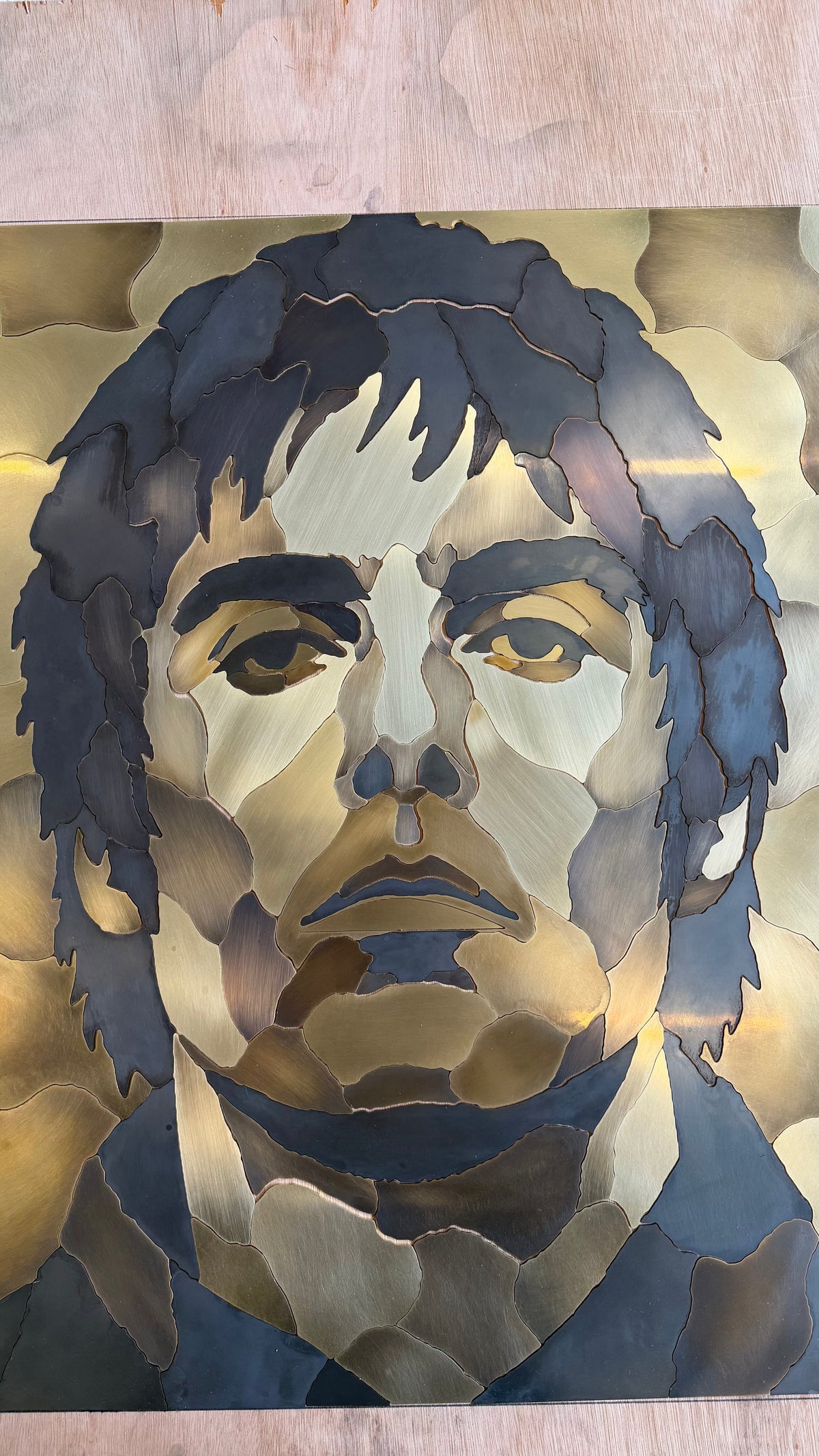 “Biblical” Brass Portrait of Liam Gallagah