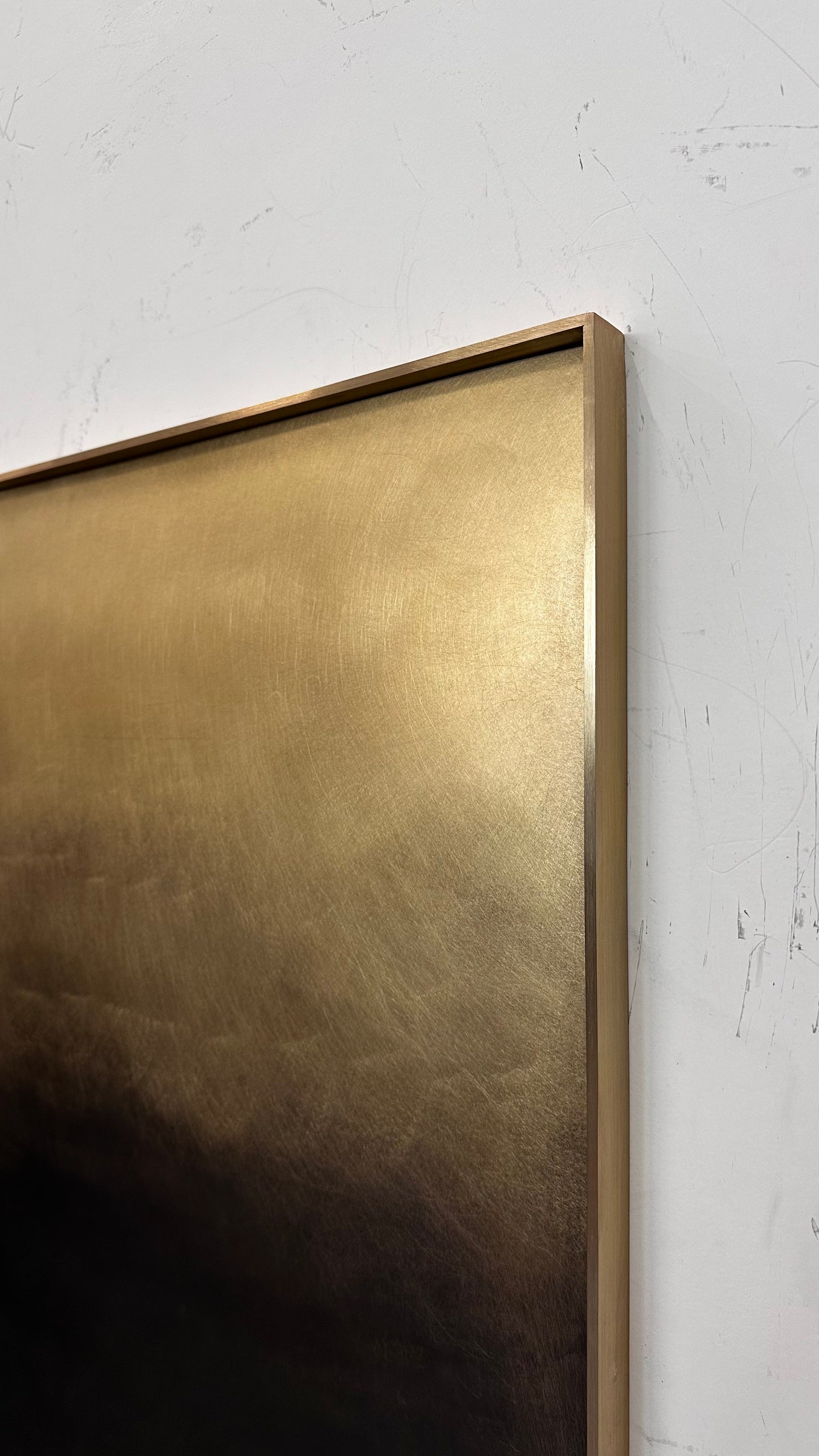 Cloudy brass sculpture
