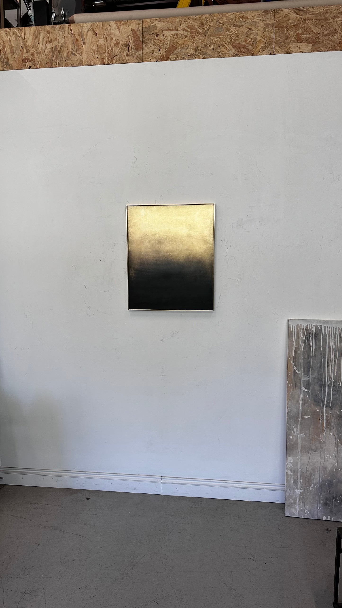 Cloudy brass sculpture