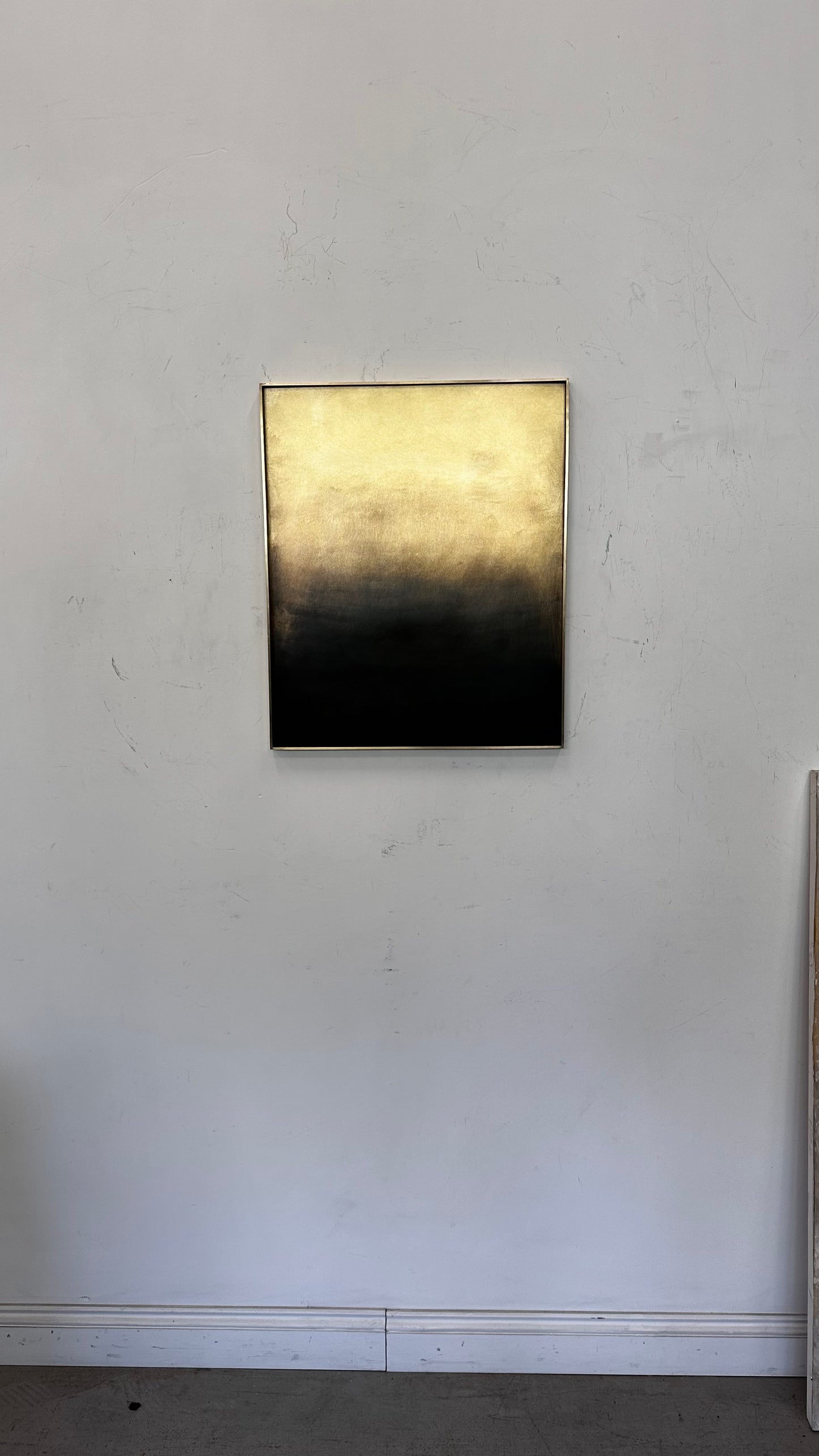 Cloudy brass sculpture