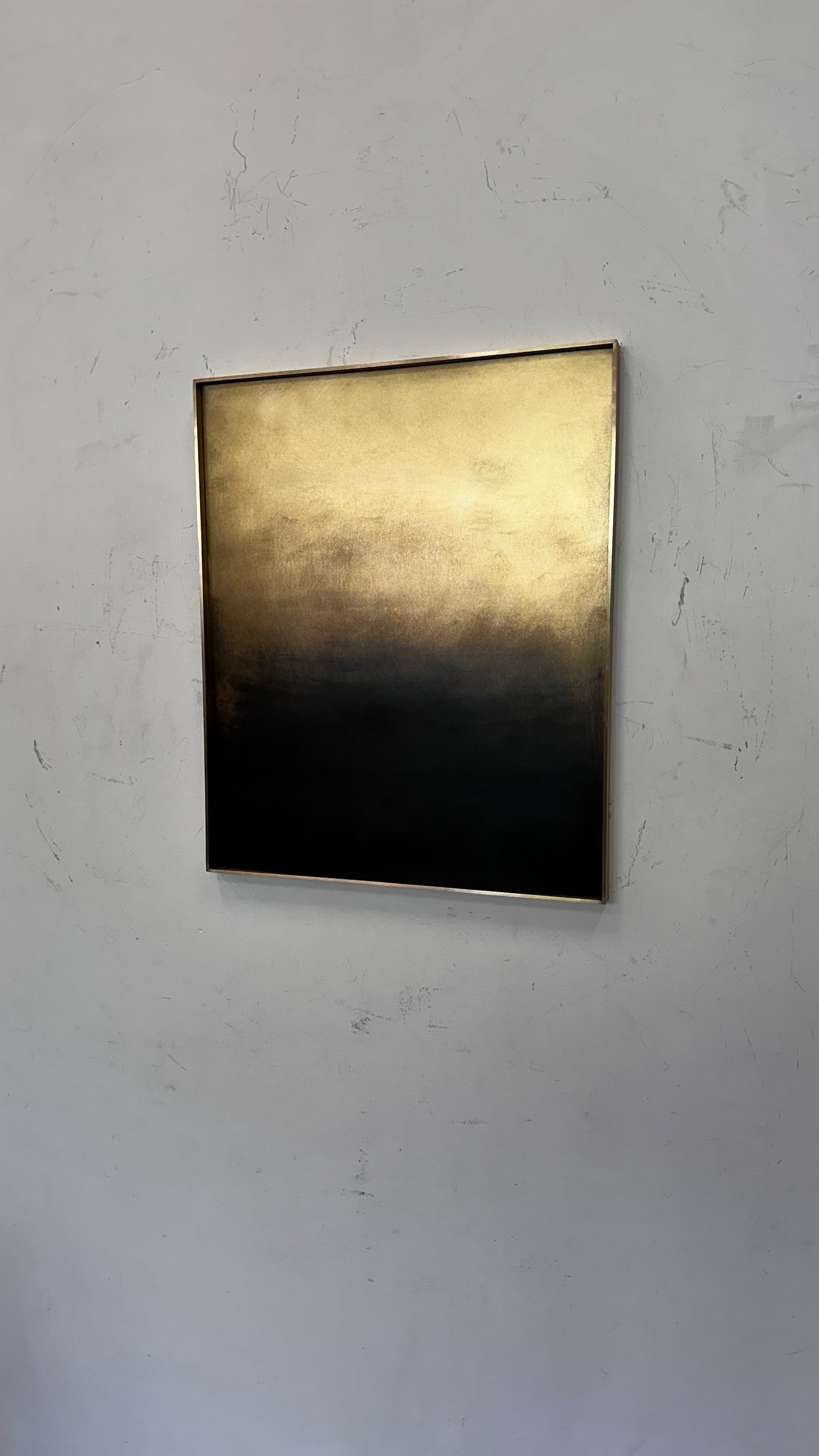 Cloudy brass sculpture