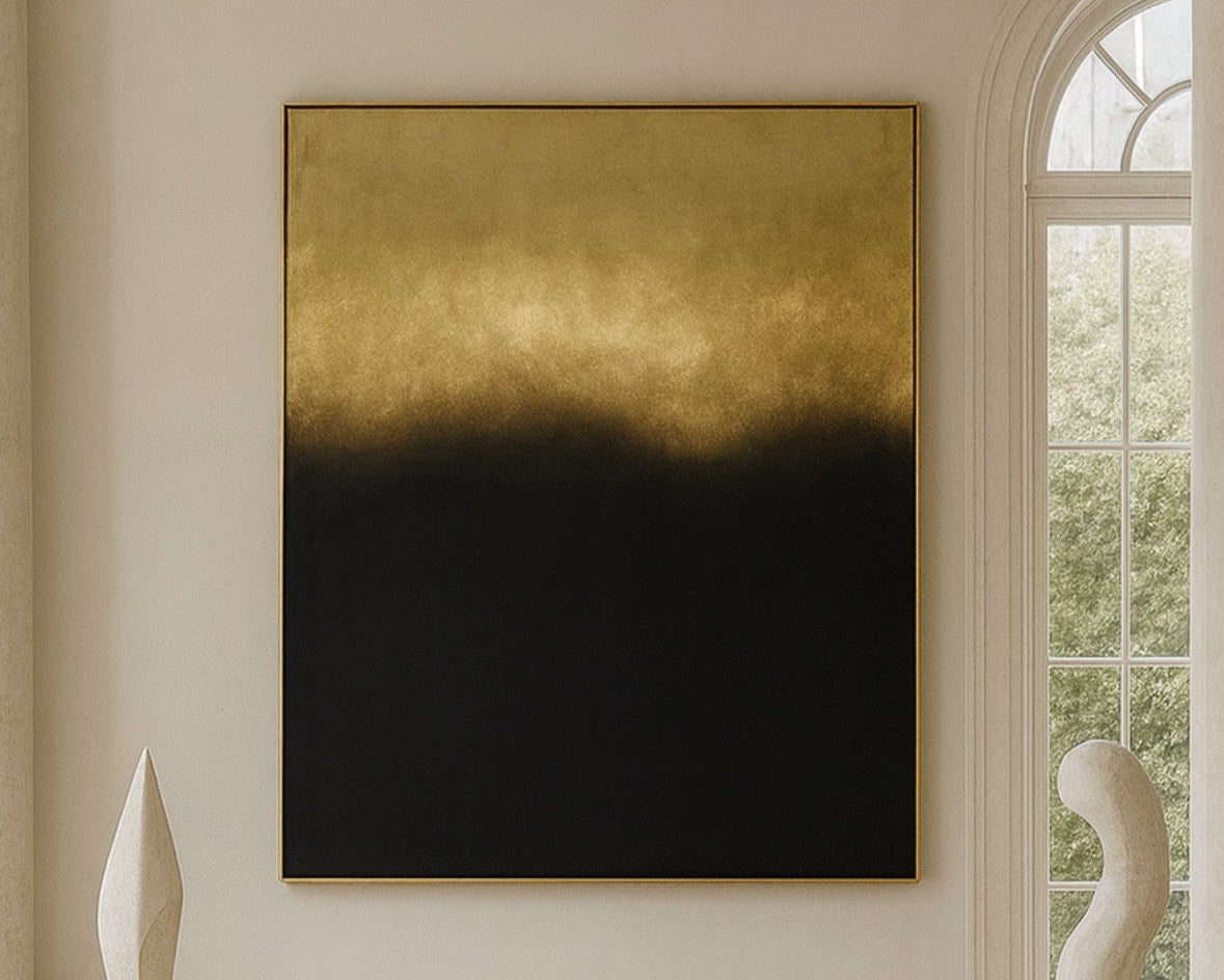 Cloudy brass sculpture