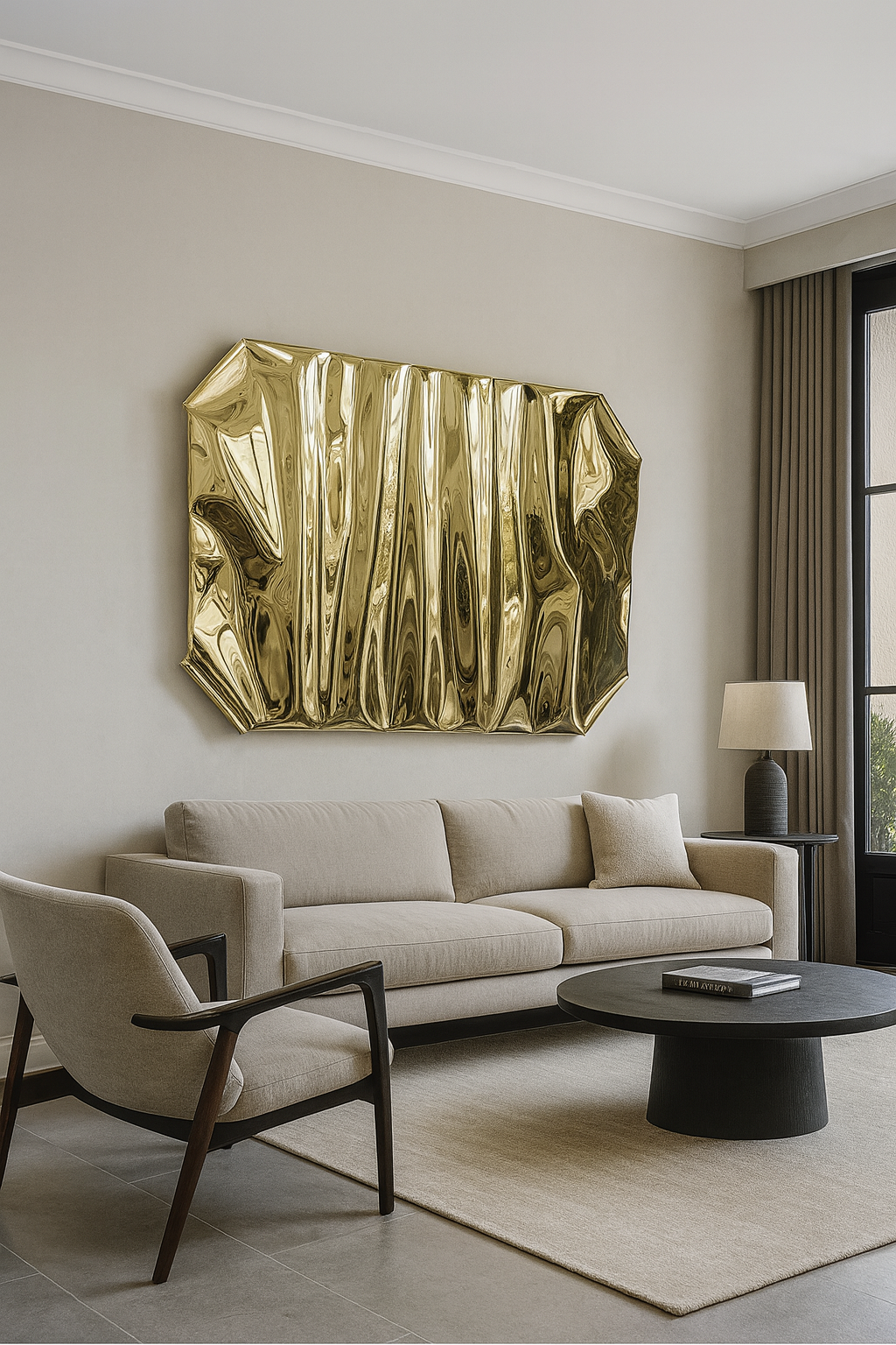 Brass lucid sculpture