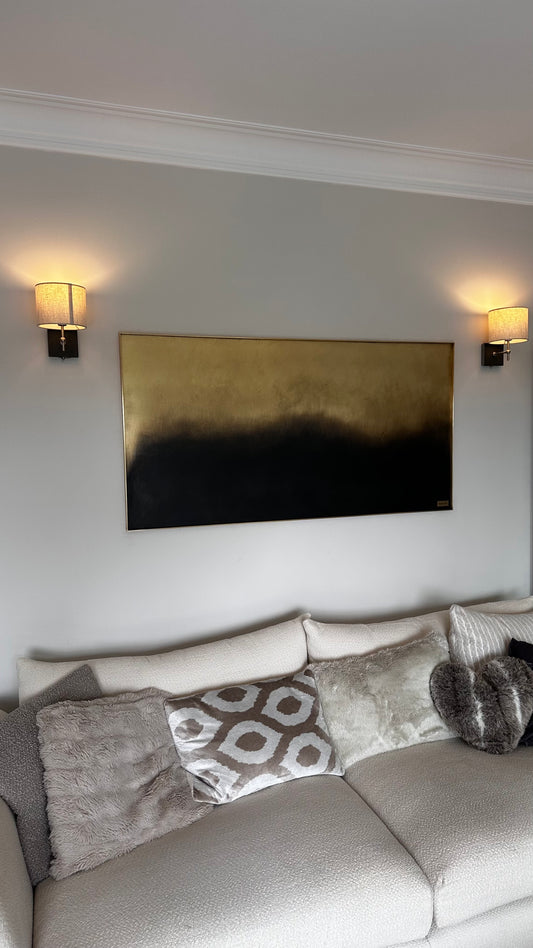 Cloudy brass sculpture