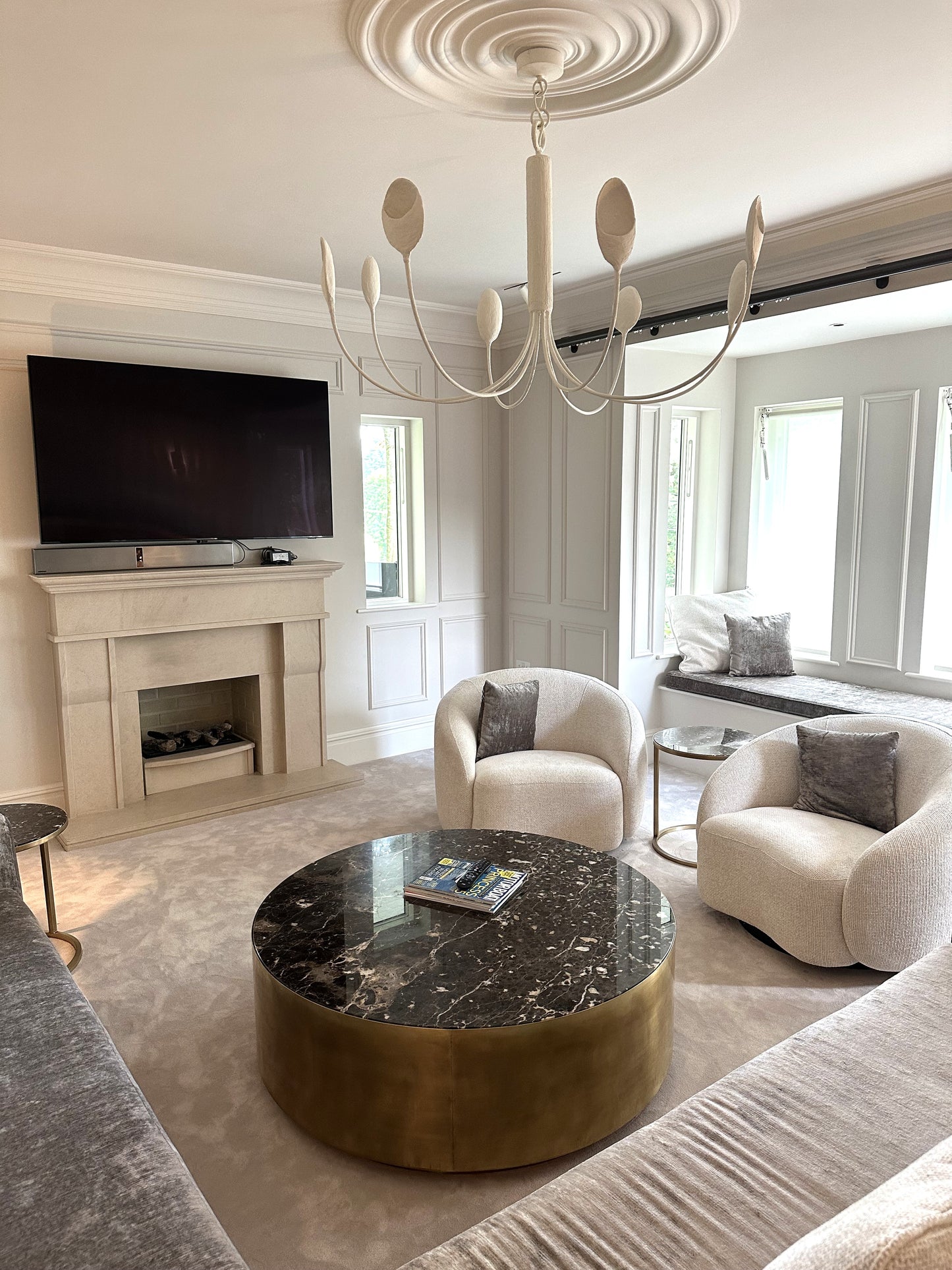 The Beaumont brass Coffee Table