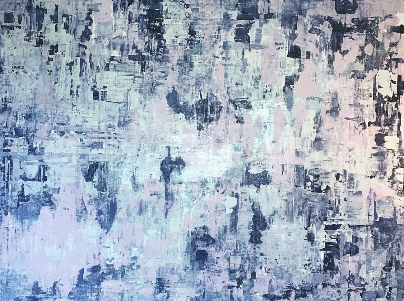 Purple Abstract canvas - original