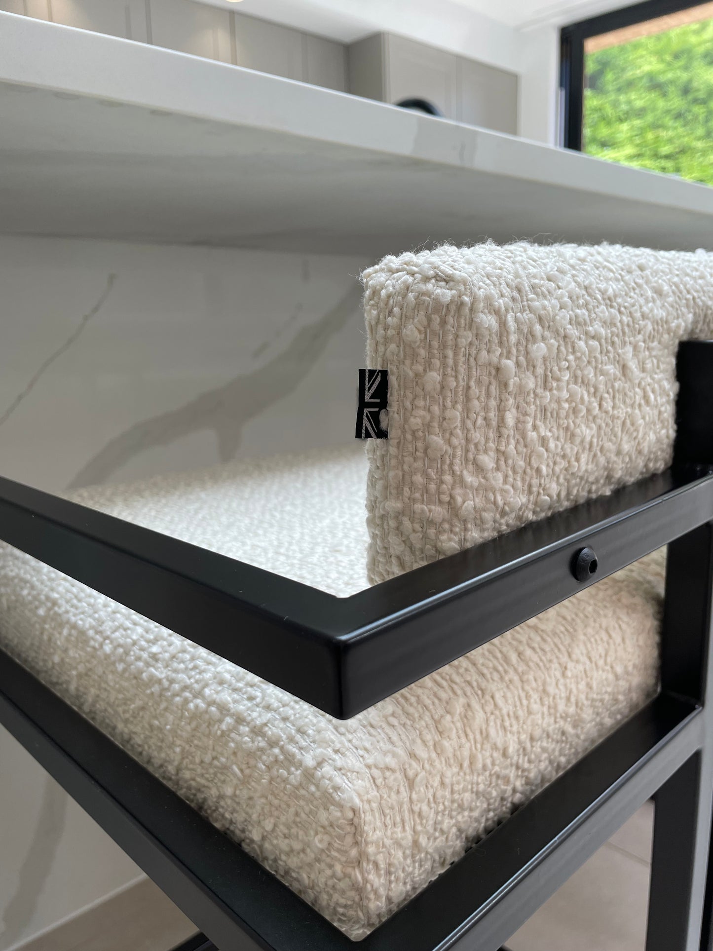 Bowden bar stools - boucle fabric