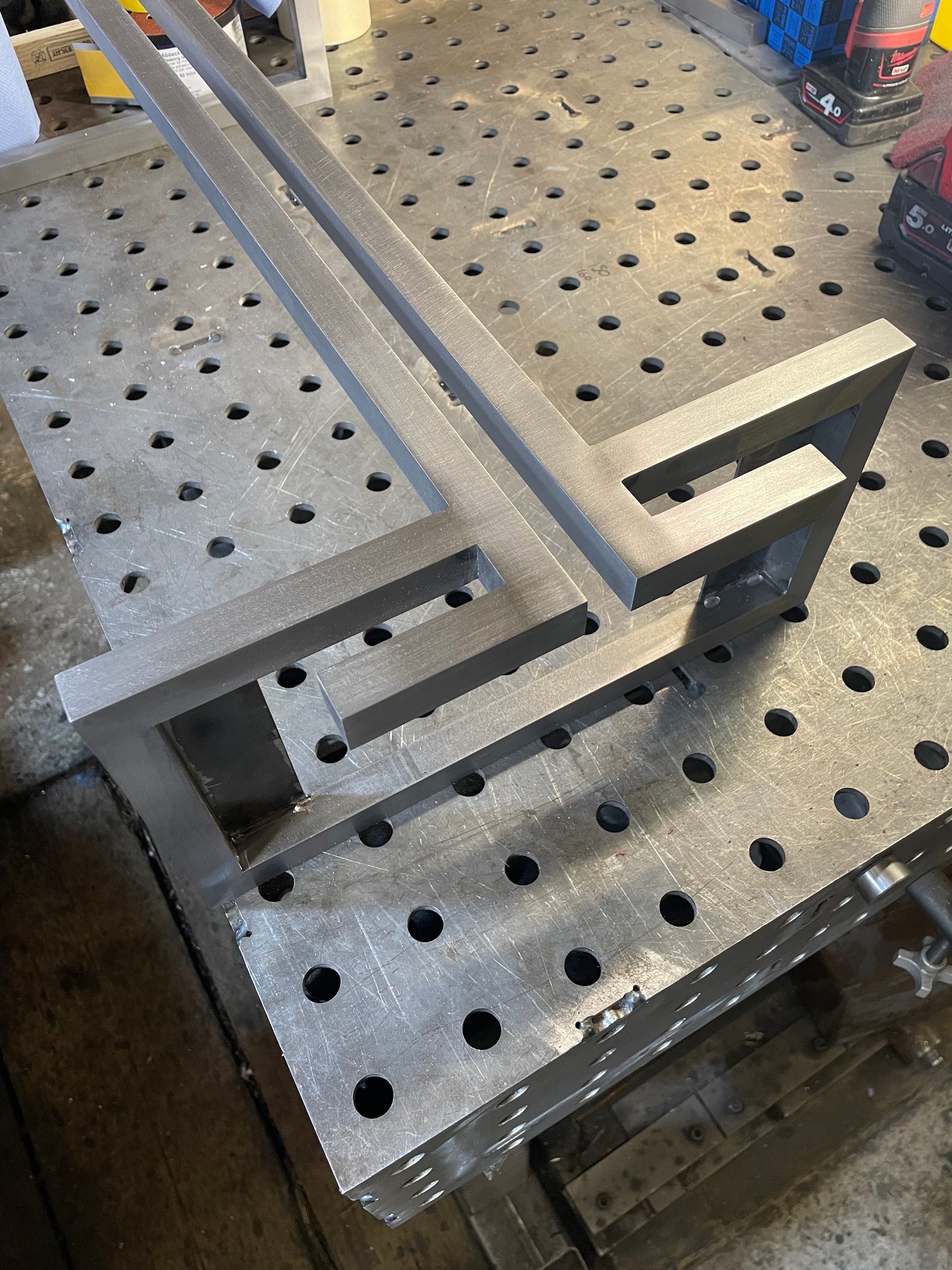 Champagne side table