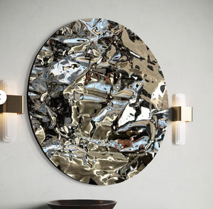 Circle sculpture mirror