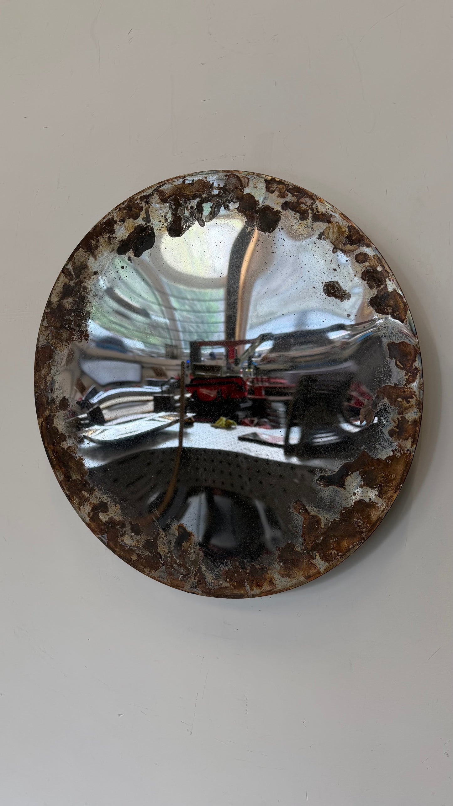 Concave Patina Mirror