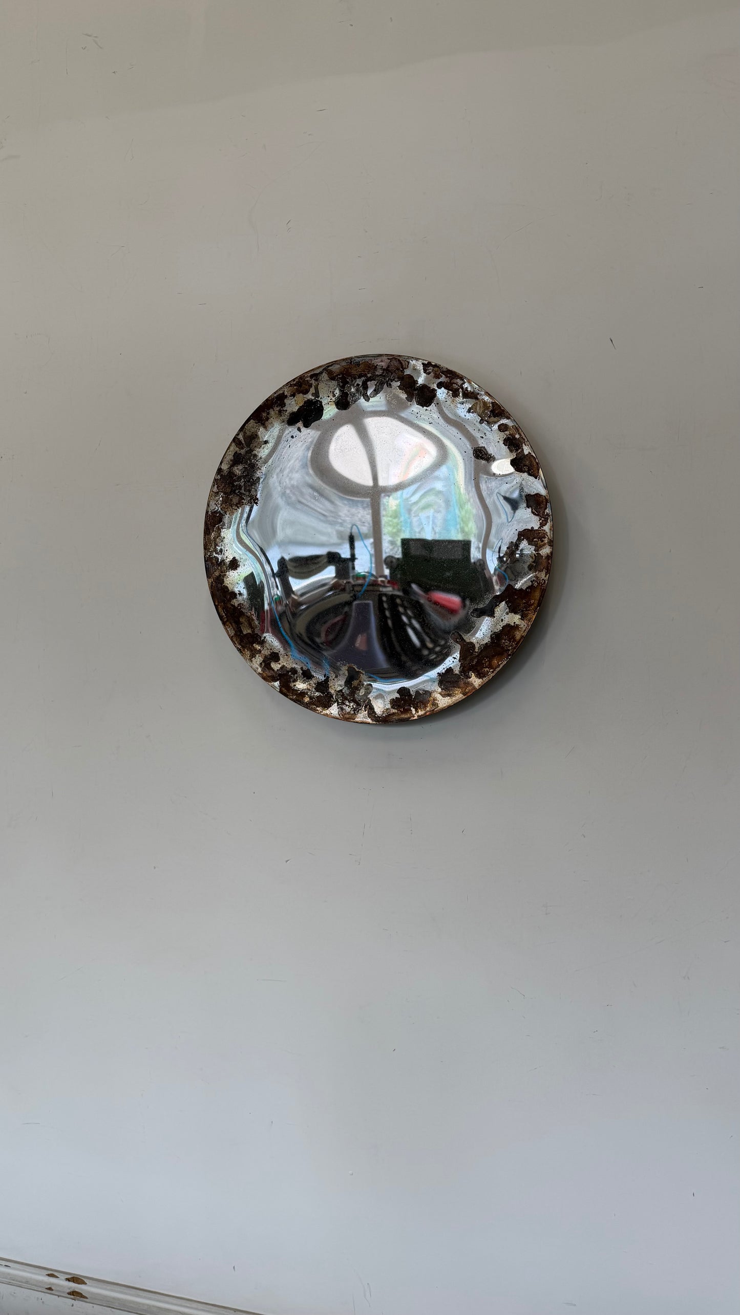 Concave Patina Mirror