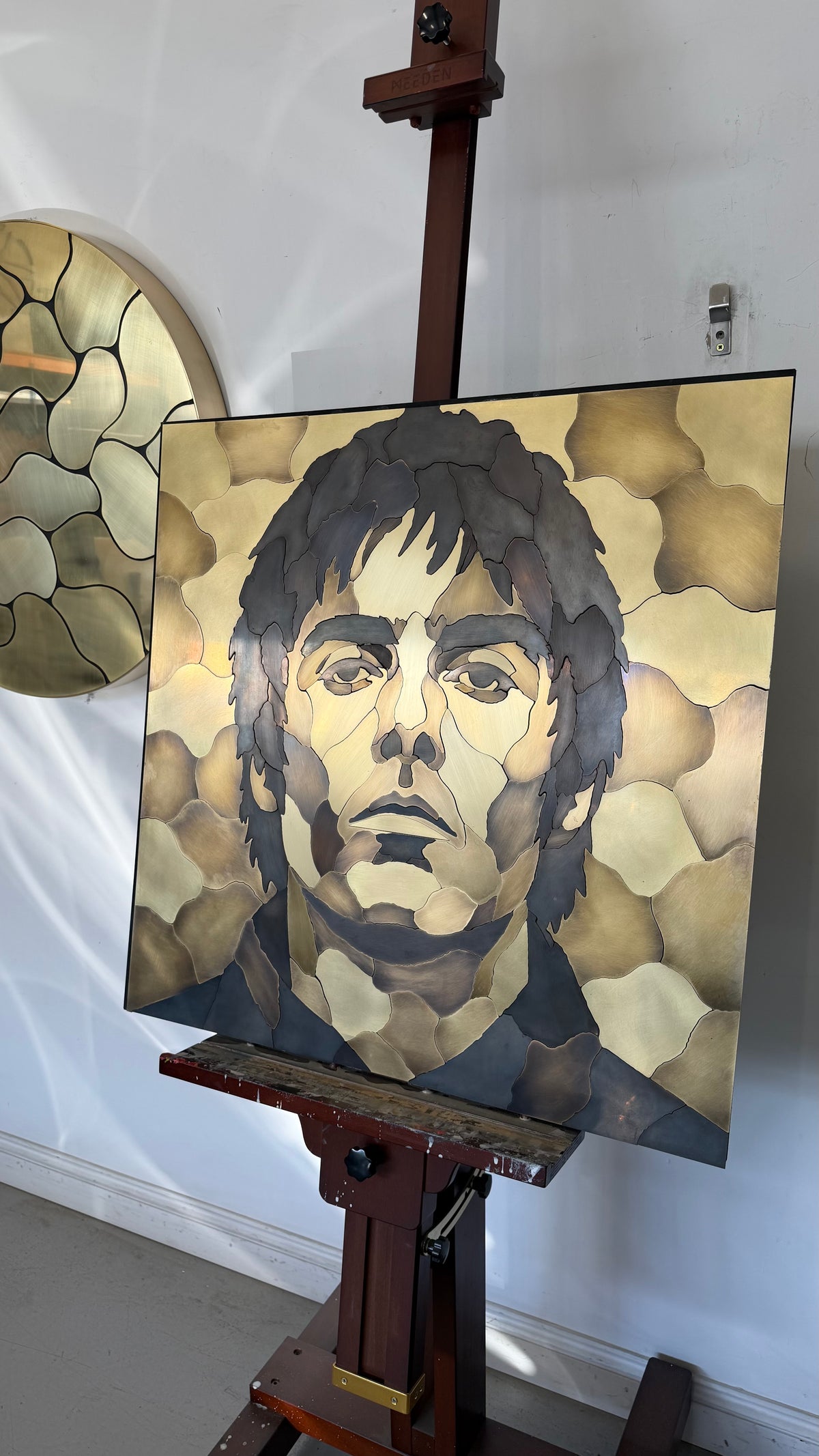 “Biblical” Brass Portrait of Liam Gallagah