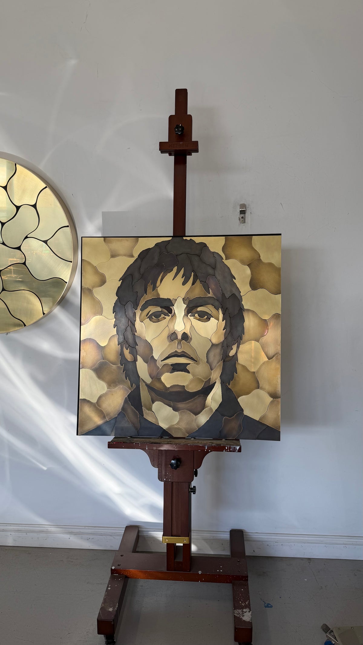 “Biblical” Brass Portrait of Liam Gallagah