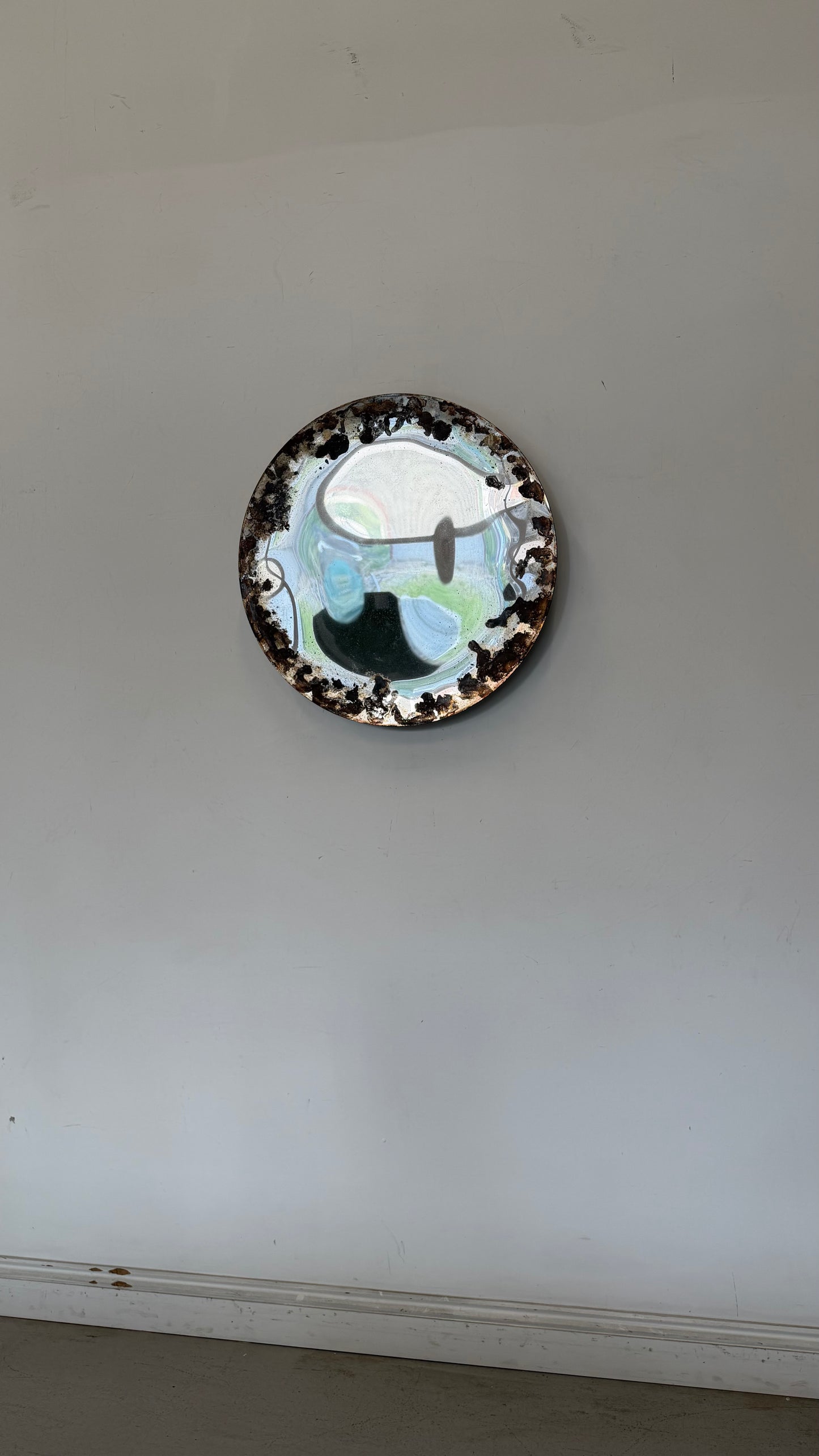 Concave Patina Mirror