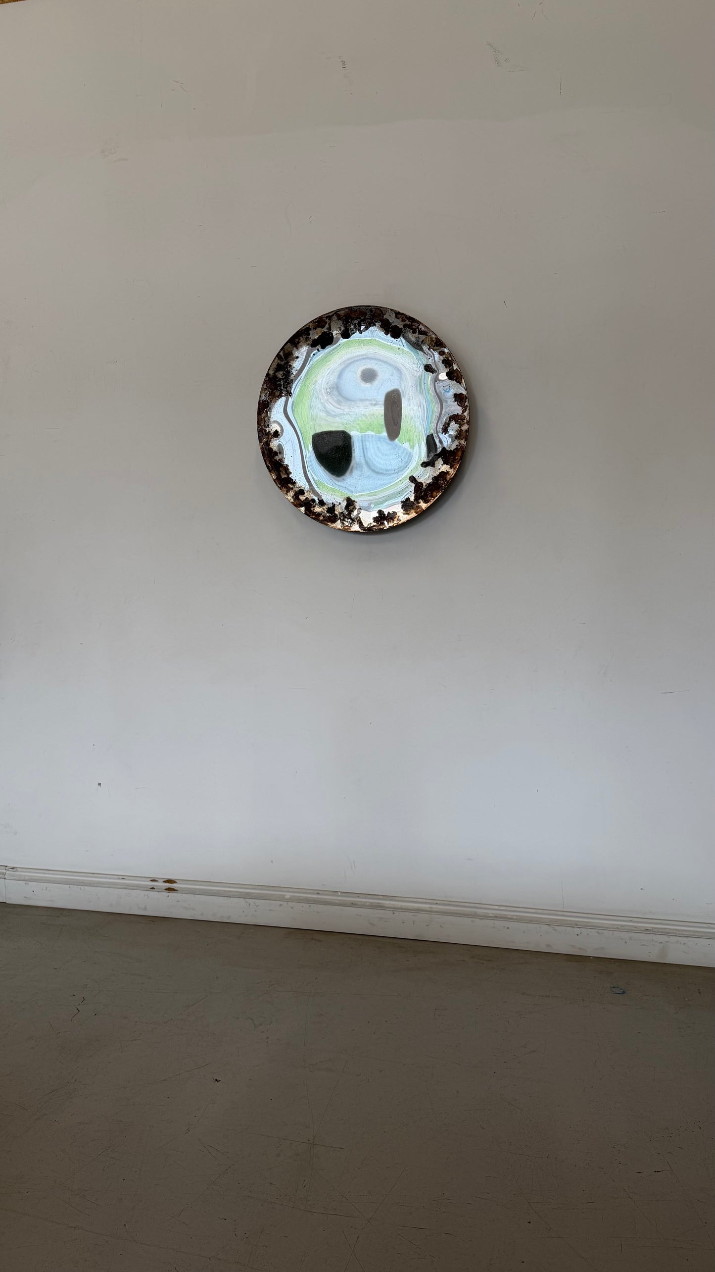 Concave Patina Mirror