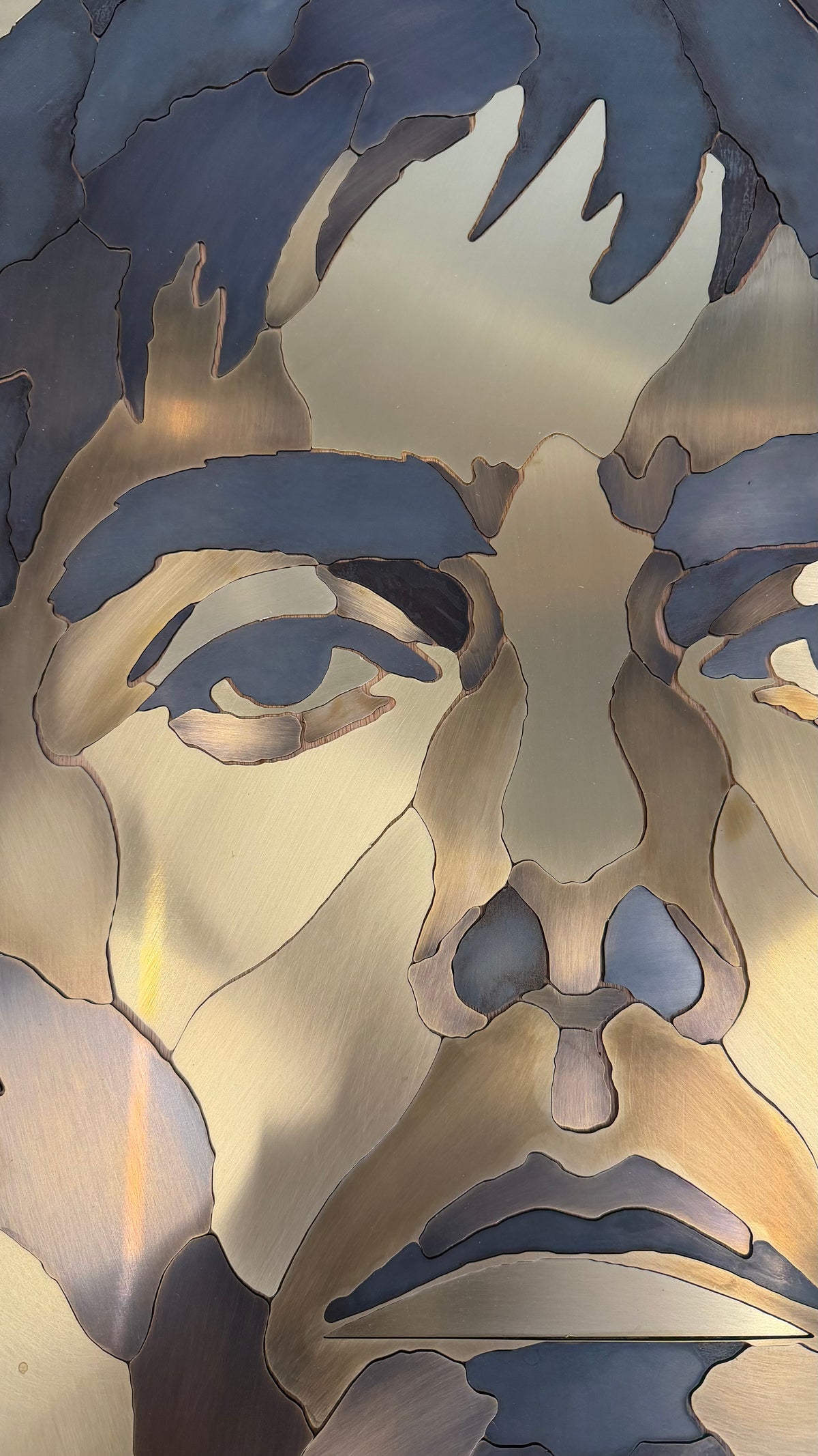 “Biblical” Brass Portrait of Liam Gallagah