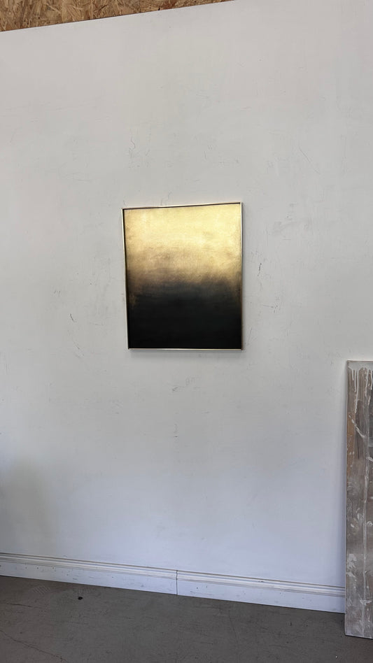 Cloudy brass sculpture