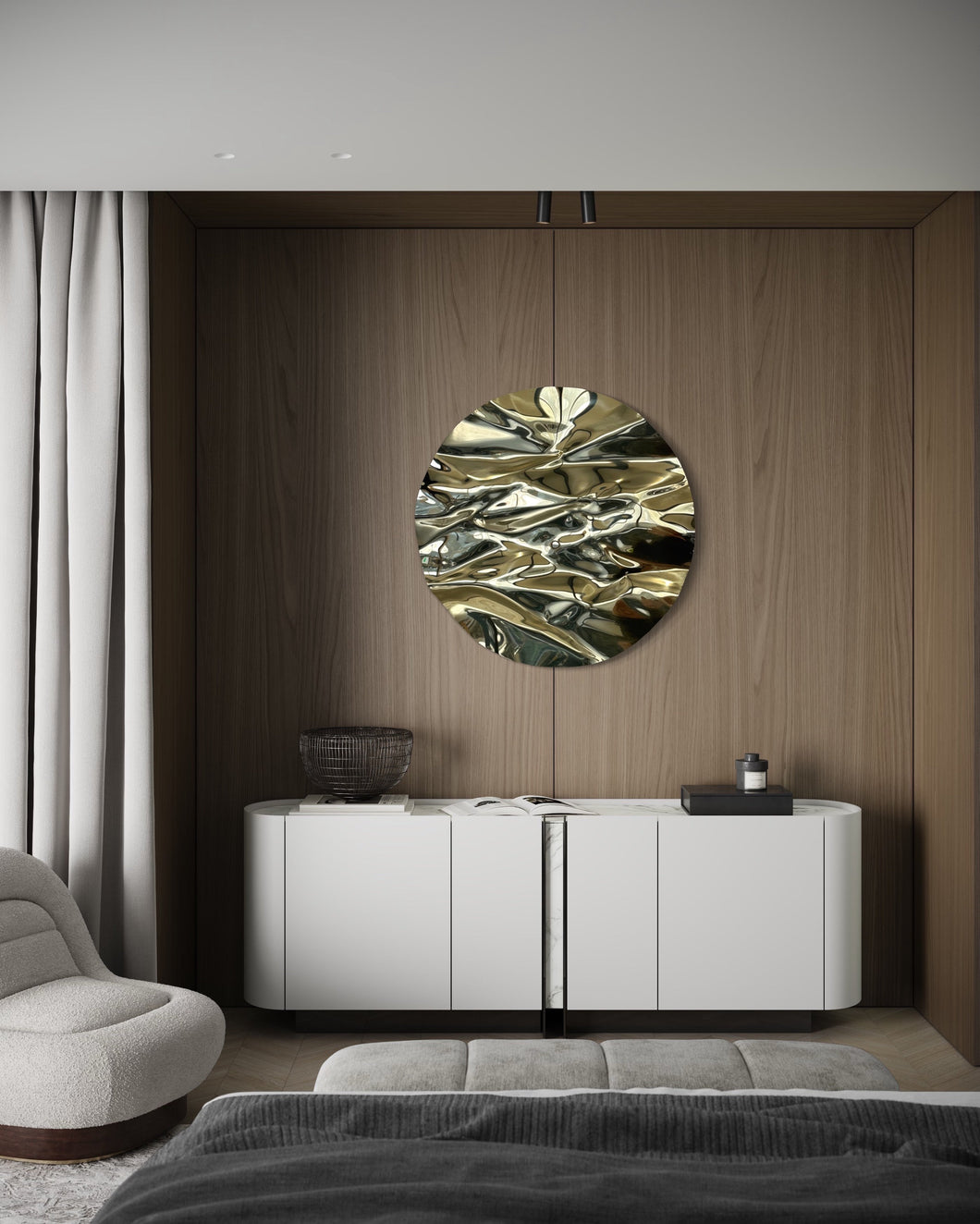 Brass Circular Lucid Mirror