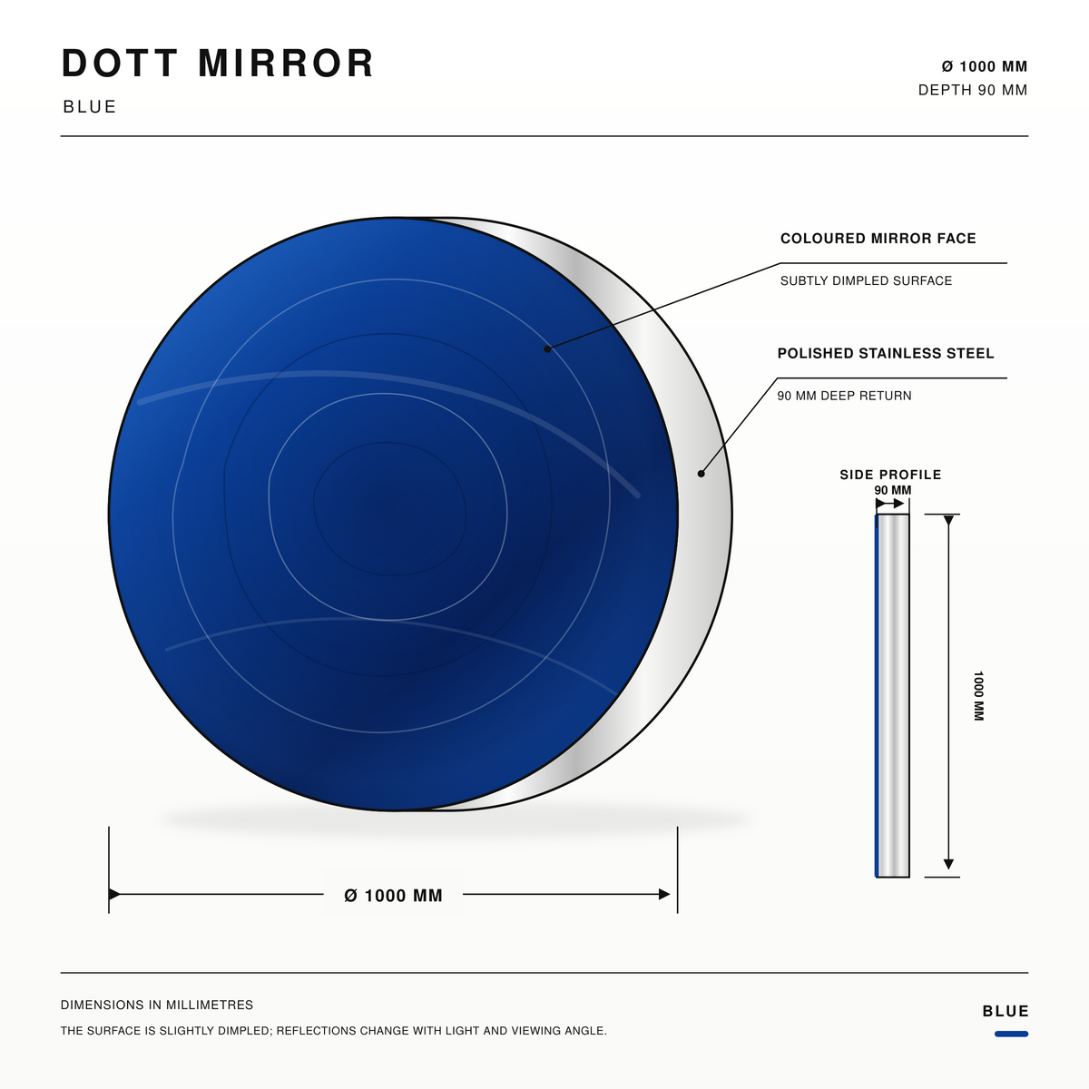 Blue Dot Mirror