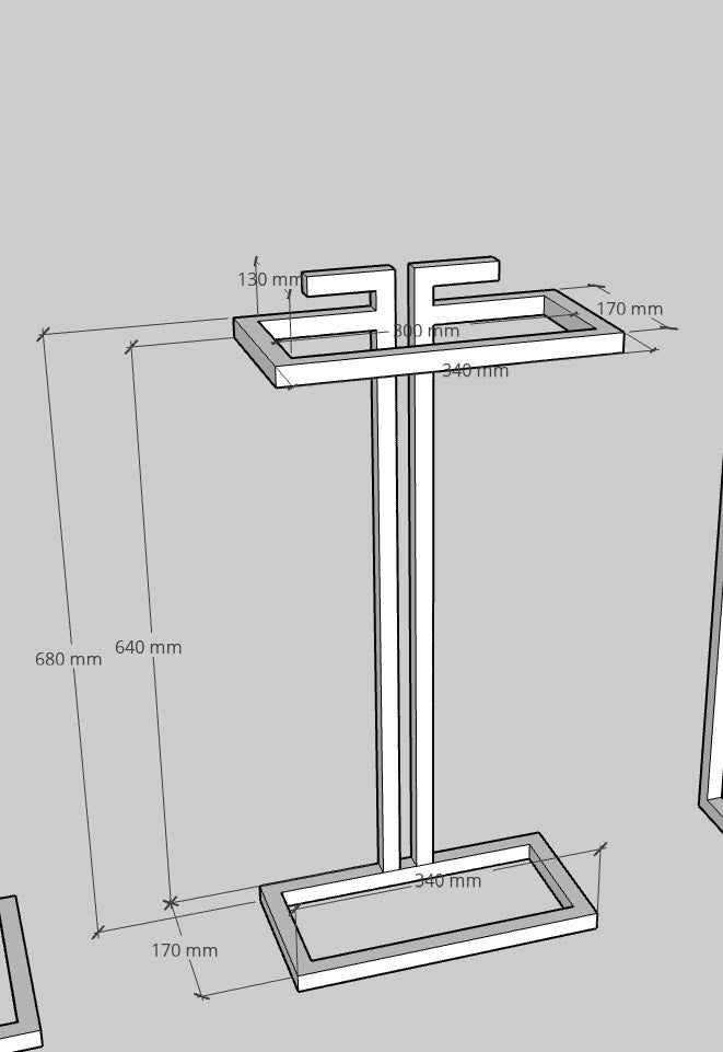 Champagne side table