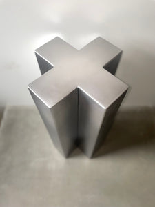 X plinth side table