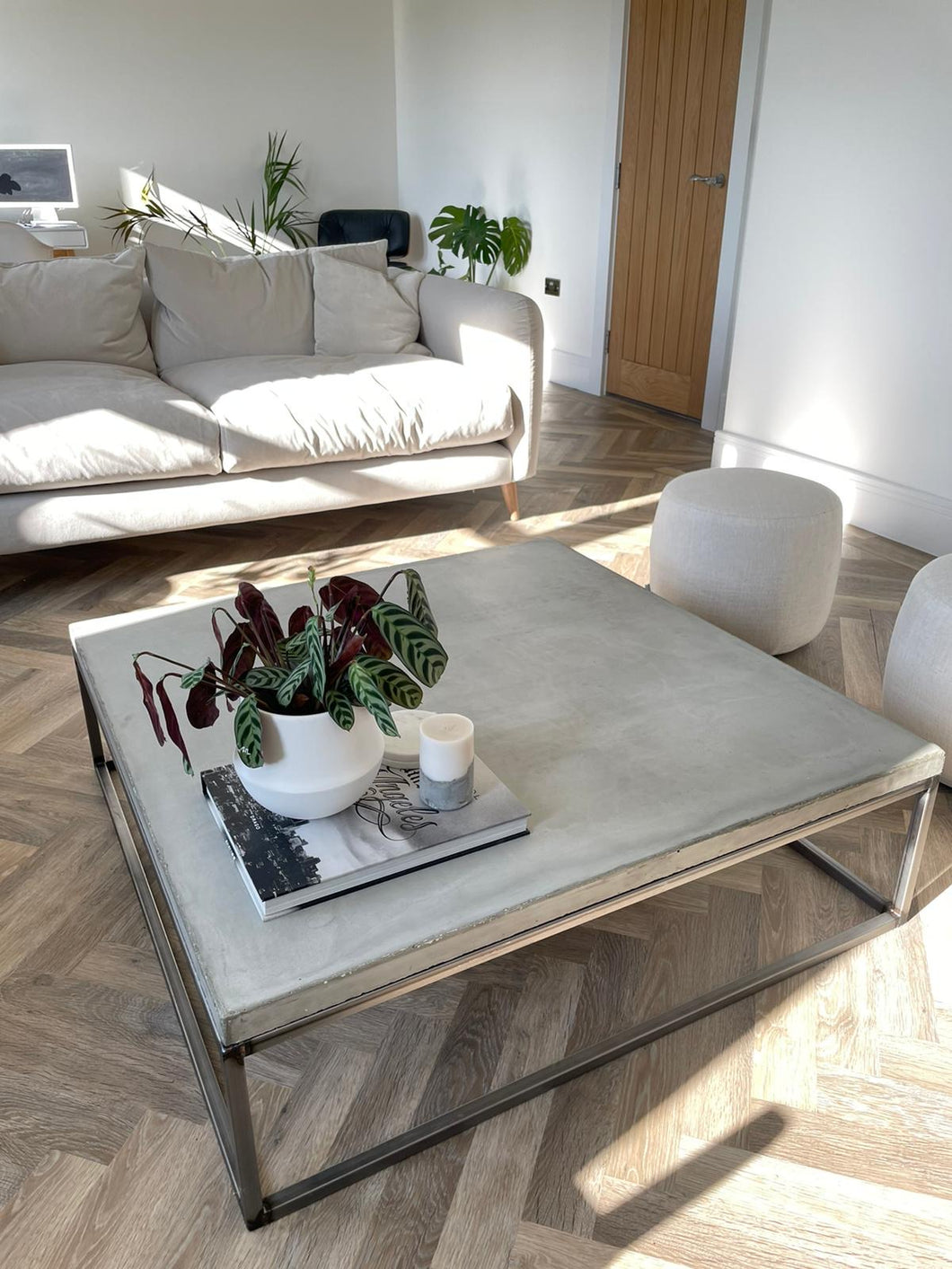 Nordic concrete coffee table